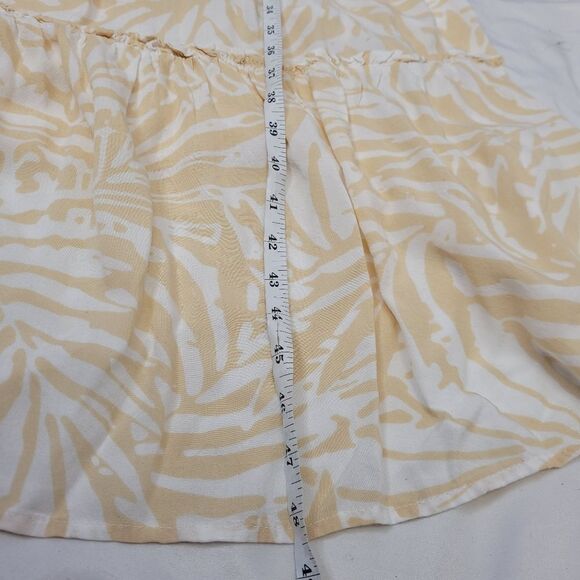 PATRONS OF‎ PEACE tiered cream and white seaside flowy midi dress S - Picture 11 of 14